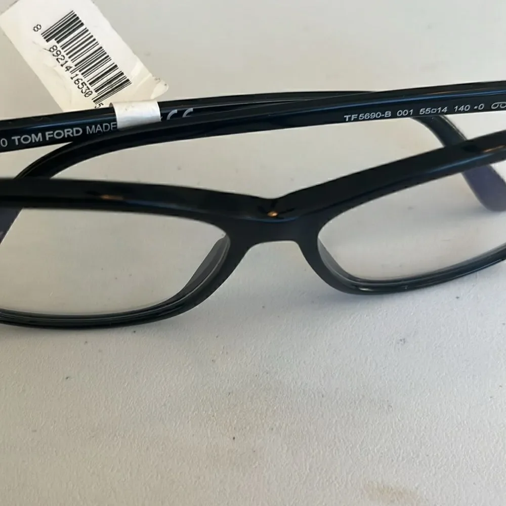 Tom Ford TF 5690 001 55mm Black & Brown Tortoise Eyeglasses